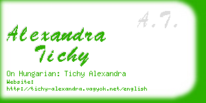 alexandra tichy business card